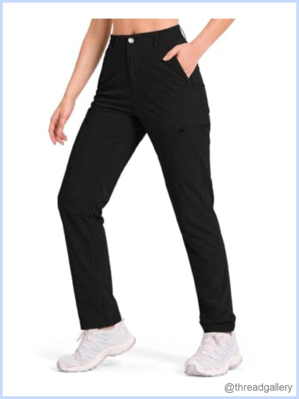 Lightweight Stretch Nylon Hiking Cargo Pants Quick-Dry Ripstop